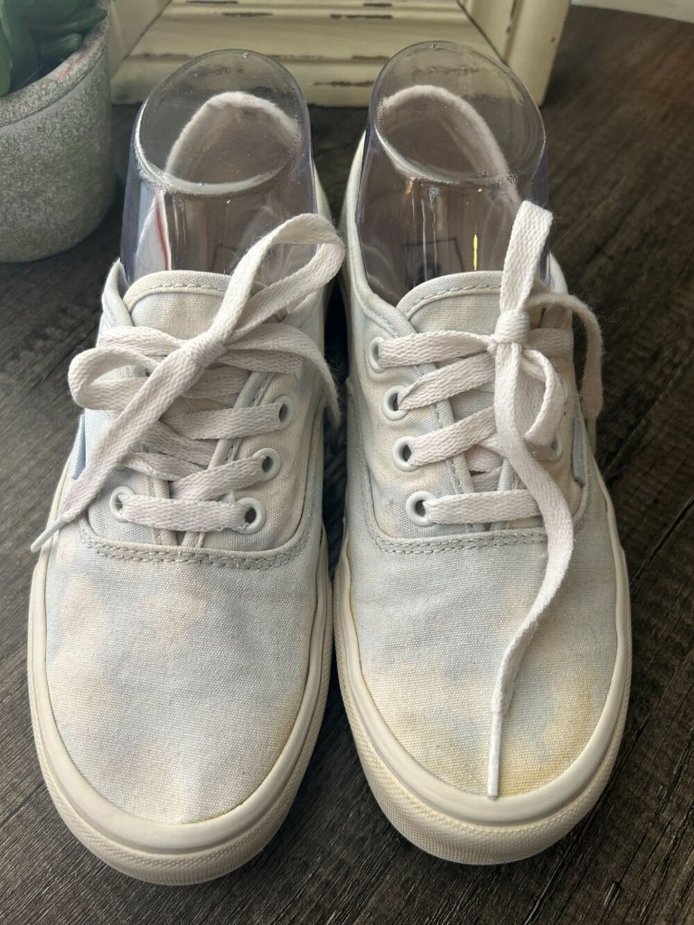Vans Cloud Sneakers Blue/White Low Top – Women’s‎ 7.5 / Men’s 6 – Style 507698